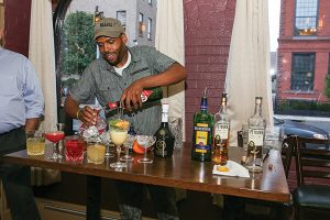 Khalid Williams of Taprock Beer Bar & Refuge. Williams won second place at the competition. 