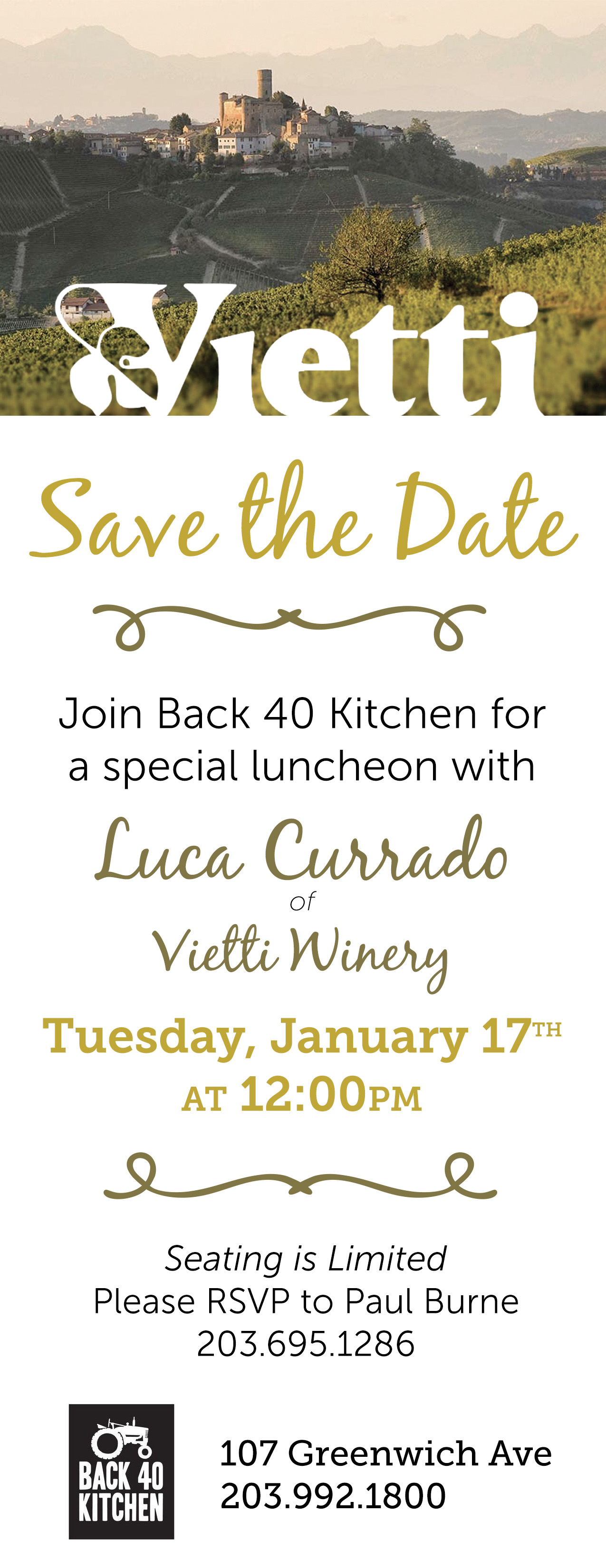 January 17, 2017: Vietti Wine Trade Luncheon