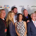 Back Row: Tom Hickey of WeHa.com; Kevin Cowan, Marketing, WeHa Whiskey Festival; Brian Whitney of West Hartford Magazine; Kristen June Fritz of Eat in Connecticut. Front Row: Cheyney Barrieau and Jeanette Punsoni Dardenne of “Eat in Connecticut;” Ron Salerno of the Hartford Golf Club.