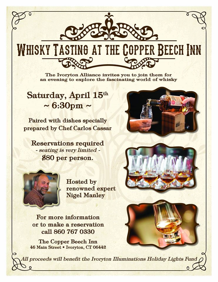 April 15, 2017: Ivoryton Village Alliance Hosts Whisky Tasting