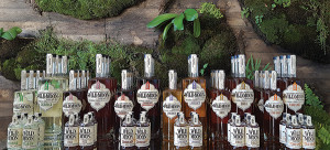 A full lineup of Wild Moon products in 100 ml, 375 ml and 750 ml bottle formats. 