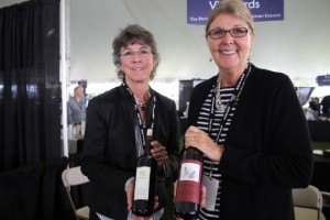 Jennifer Lamb, Owner, Herb Lamb Vineyards and Erica Russo, employee of Herb Lamb Vineyards in St. Helena.