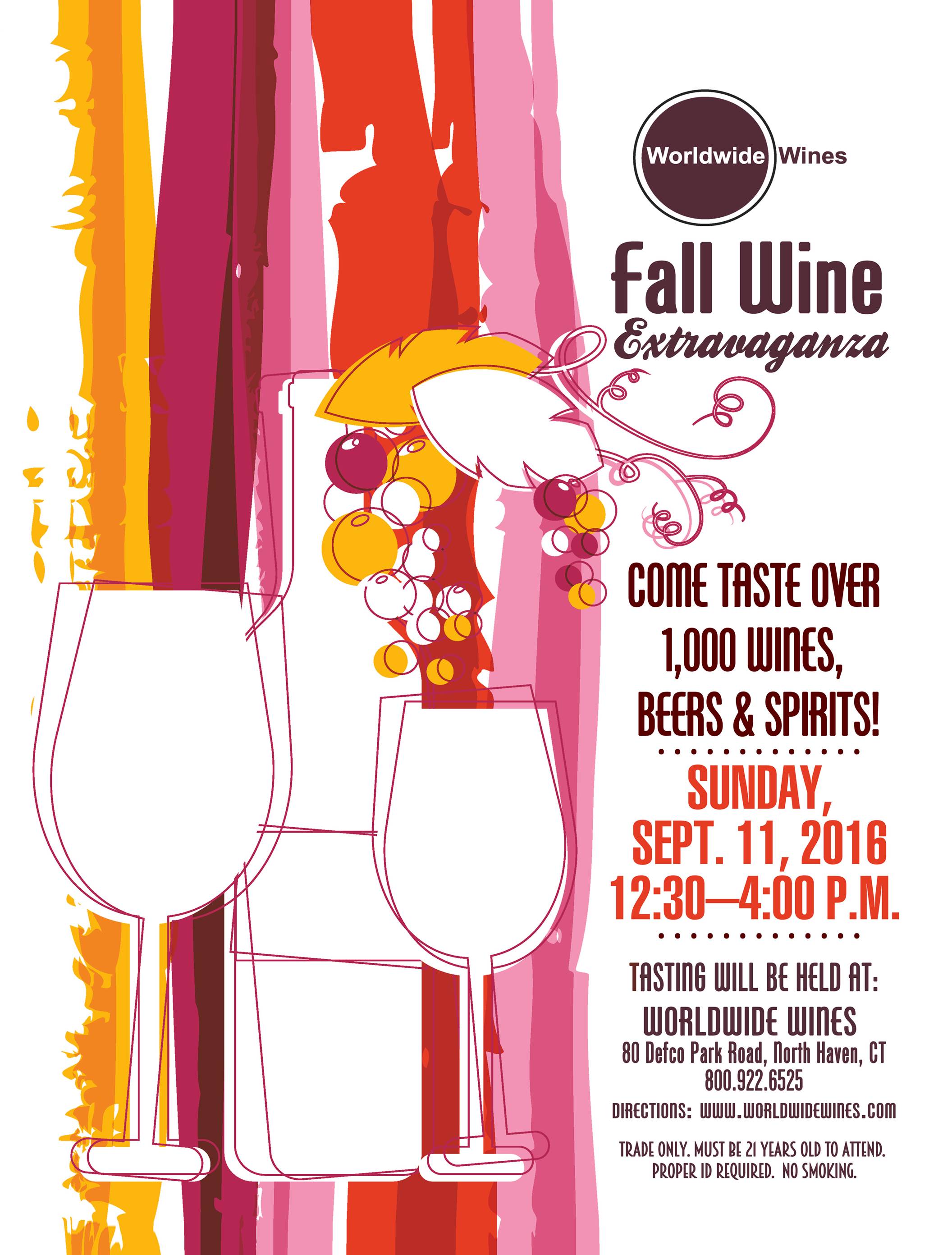 September 11, 2016: Worldwide Wines Host Fall Tasting/Trade Only