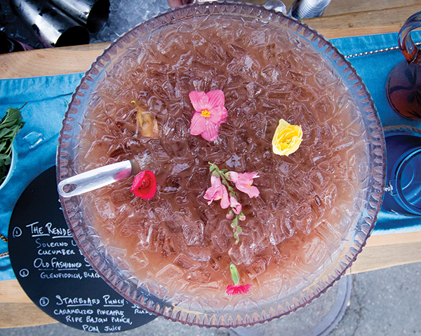 A cocktail punch featured during the Yacht Hop.