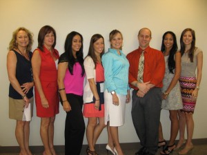 Shown Left to right: Martine Warner (instructor, CSW), Rose McLean, Rosa Munoz, Callie Zetarski, Celi Lupinacci, Jeremy Doyle, Melissa Epifano, and Angela Cianci. Missing from photo: Amanda Morocco(instructor), Justin”98”Stelluti, Jen Walsh, Mike Crolla, Nick Andreo, CJ Wyllie, and Nate Graf.”